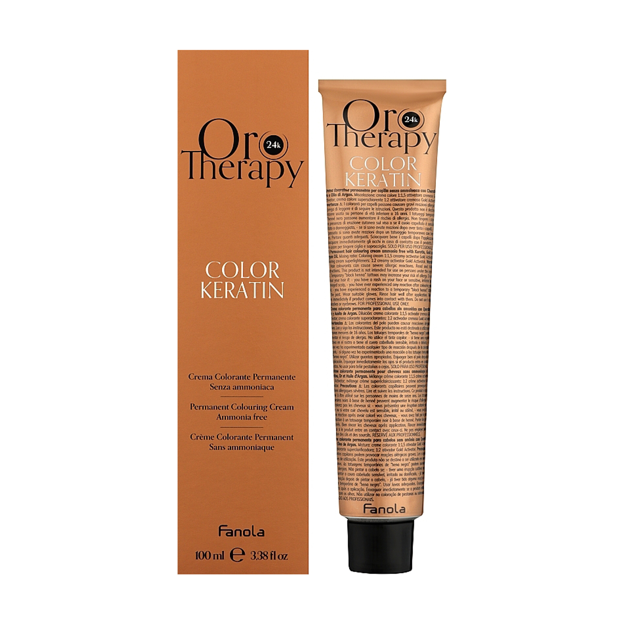 Безаміачна крем-фарба для волосся Fanola Oro Therapy Color Keratin Oro Puro 10.0 Blonde Platinum Extra, 100 мл
